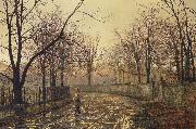 Atkinson Grimshaw Sixty Years Ago oil on canvas